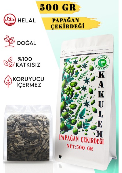 Sertifikalı Sultan Cennet Papağan Çekirdeği Yemi 500 gr