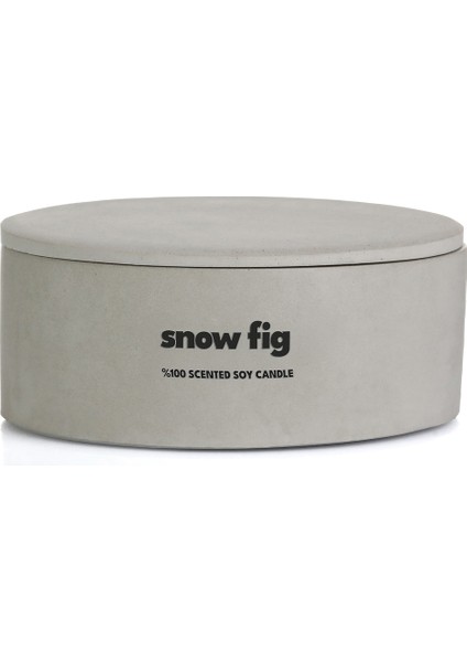 Dekoratif El Yapımı Yatay Mum : Çift Fitilli : Kokulu Soya Mum : Snow Fig fırsatları