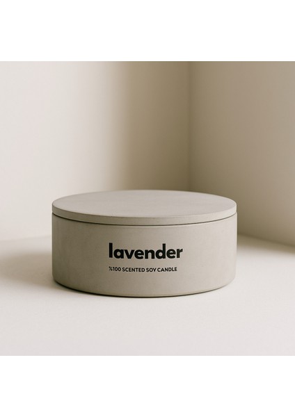 Dekoratif El Yapımı Yatay Mum : Çift Fitilli : Kokulu Soya Mum : Lavender modelleri