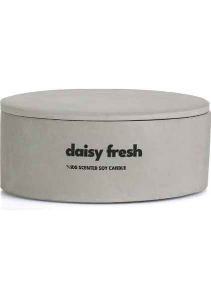 Dekoratif El Yapımı Yatay Mum : Çift Fitilli : Kokulu Soya Mum : Daisy Fresh fırsatları