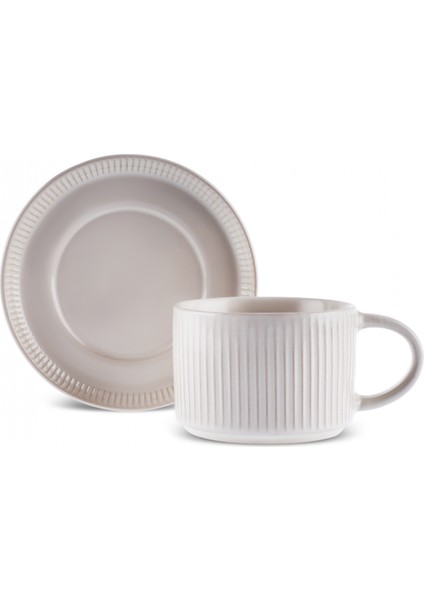 Massimo Çay Fincanı ve Tabağı Krem 195 ml fırsatları
