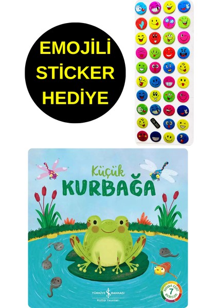 Emojili Sticker Hediye - Okul Öncesi Resimli Kitaplar - Küçük Kurbağa