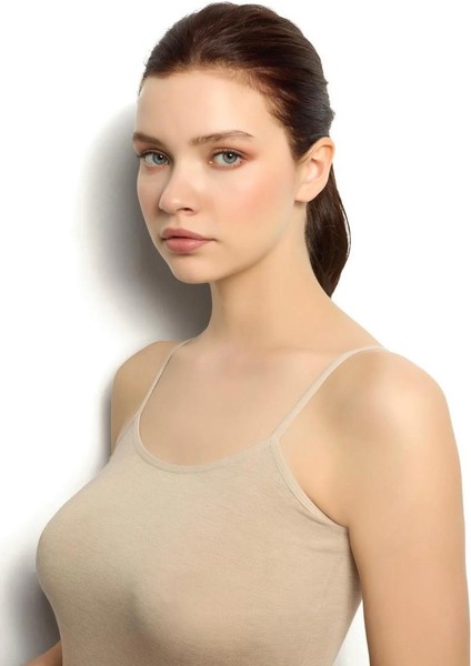 Star Bambu Ip Askılı %95 Bambu %5 Elastan Likra Kadın Atlet