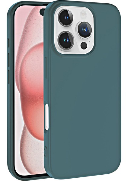 Apple iPhone 16 Pro Max Uyumlu Lsr Lansman Kapak Koyu Yeşil