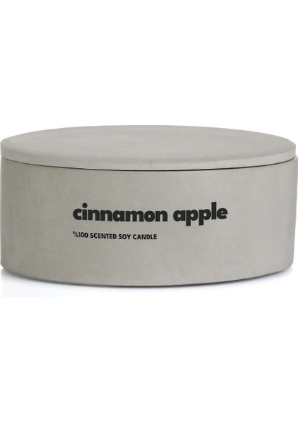 Dekoratif El Yapımı Yatay Mum : Çift Fitilli : Kokulu Soya Mum : Cinnamon Apple modelleri