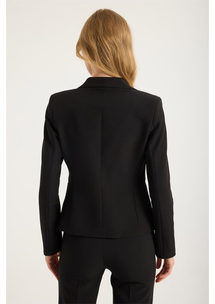 Tek Düğme 2 Fleto Cep Katlı Yaka Ceket indirimleri