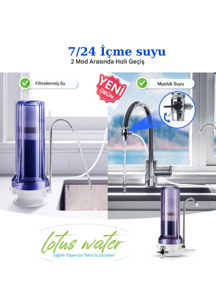 Musluk Tipi Su Arıtma Filtresi Çok Katmanlı Ultrafiltrasyon Damacana Derdine Son indirimleri