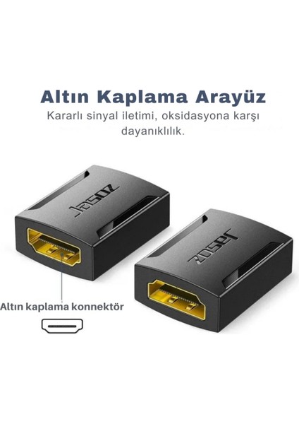 4K 60Hz Altın Kaplama HDMI Adaptörü | 2 HDMI Kablosunu Bağlar | Dayanıklı & Yüksek Performans indirimleri