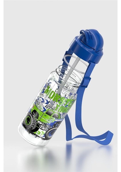 Migo Desenli 500 ml Askılı Pipetli Tritan Çocuk Matara 912008 Mavi fiyatları