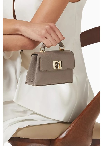 1927 Mini Deri Crossbody Bag, Şık Zincir Askılı ve Top Handle Çanta fırsatları