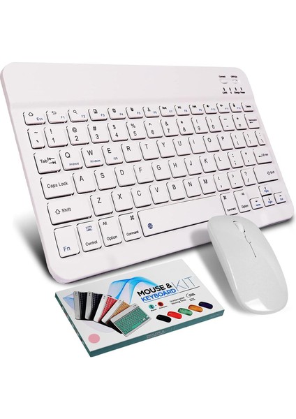 Kablosuz Bluetooth ve Şarjlı Klavye Mouse Set ( Apple iPad Mini Ve Tüm Cihazlar İçin Uyumlu'dur. ) fiyatları