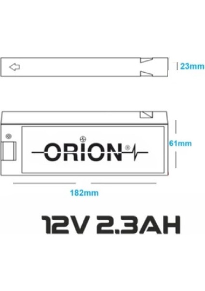 ORN-1223 ,12V/2.3AH Kuru Akü modelleri