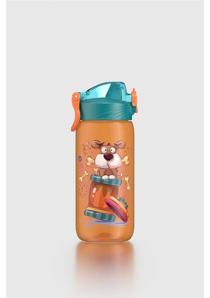 Wave Desenli 530 ml Çocuk Matara 912168 Turuncu