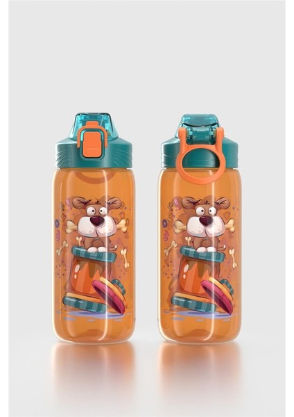 Wave Desenli 530 ml Çocuk Matara 912168 Turuncu fiyatları