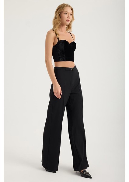 Yüksek Bel Geniş Kesim Pantolon modelleri