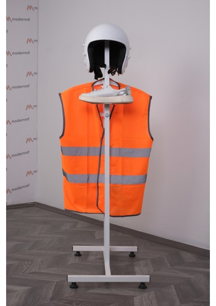 Kombin Helmet Stand Askılık Beyaz