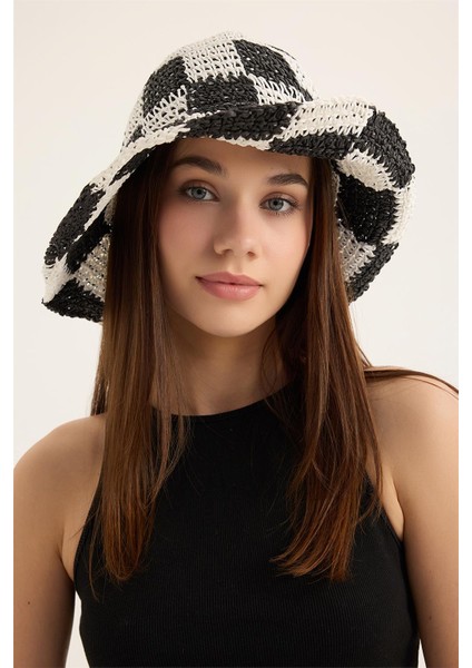 Paper Iri Örgülü Renk Şapka
