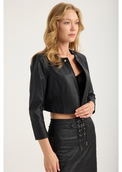 S Deri Taşlı Kuşgözü Sıralı Ceket modelleri