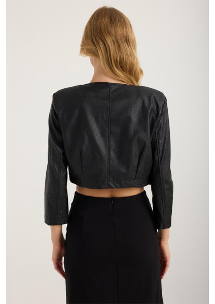 S Deri Taşlı Kuşgözü Sıralı Ceket indirimleri