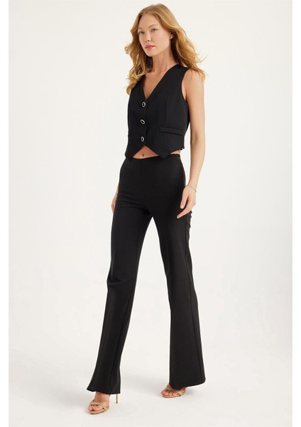 Geniş Paça Yandan Fermuarlı Pantolon fiyatları