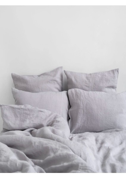 Açık Gri Nevresim Takımı Tek Kişilik 150X220 cm