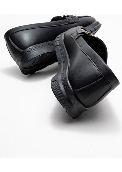 Triko Rahat Yumuşak Tabanlı Kadın Ayakkabı Siyah Cilt fırsatları