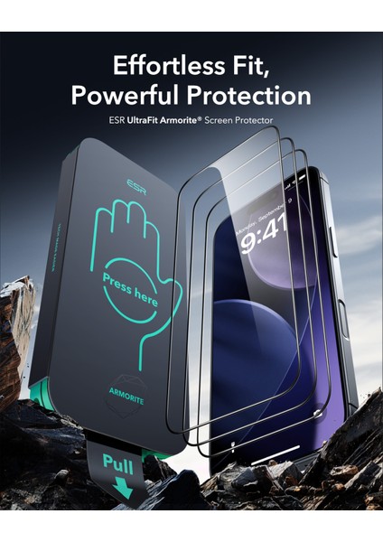 Apple iPhone 17 Pro Ultrafit Armorite 2 Adet Cam Ekran Koruyucu