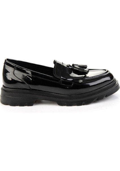 Siyah Kadın Loafer Ayakkabı K01823060898