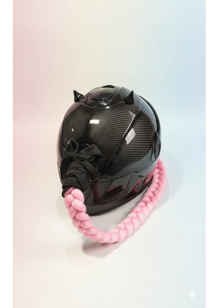 Gaia Ride Motopony Kadın 3m Örme Kask Saç Aksesuarı Şeker Pembe fiyatları