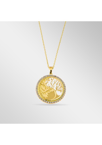 Yaşam Çemberi Altın Kolye