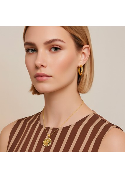 Yaşam Çemberi Altın Kolye modelleri