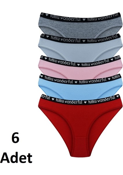 Florence 6'lı Karışık Renk Külot
