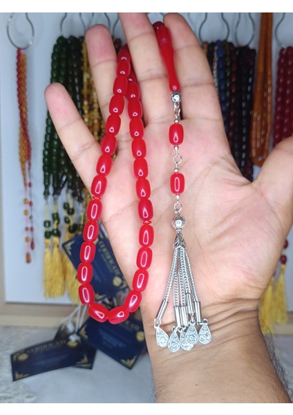 Bilal Albayrak Serisi Ateş ve Sıkma Kehribar Tesbih