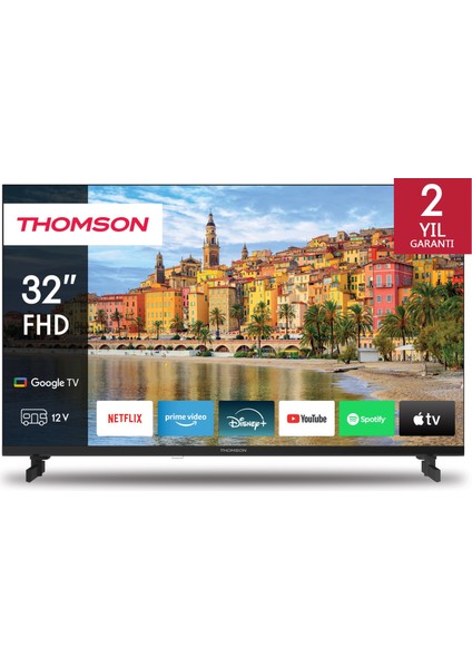 32" 12 Volt 80 Ekran Uydu Alıcılı Full HD Google Smart LED TV 32FG2S14C