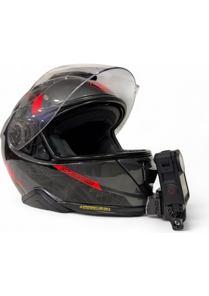 Shoei Gt Air - 2 Kask İçin Aksiyon Kamerası Kask Çene Bağlantı Aparatı Chin Mount