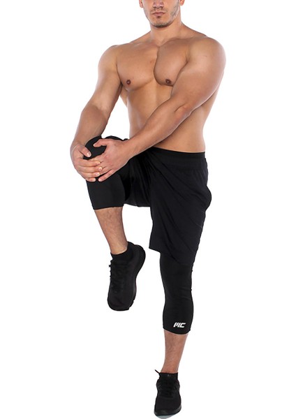 Training Erkek 3/4 Tayt Siyah