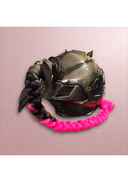 Gaia Ride Motopony Kadın 3m Örme Kask Saç Aksesuarı Siyah Fusia fiyatları