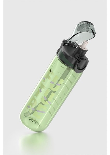 Trego Sport Yazı Desenli 630 ml Pipetli Tritan Matara 912170 Yeşil modelleri