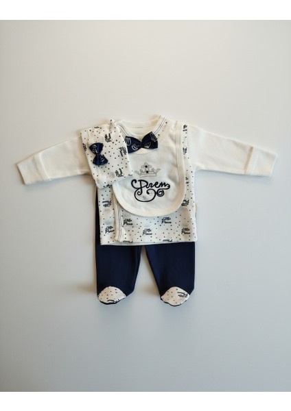 Erkek Bebek 4'lü Zıbın Takım Prens