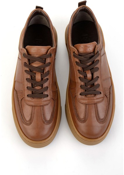 Ceviz Hakiki Deri Erkek Sneaker E01811410743 fırsatları
