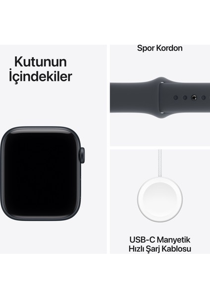 Watch Se 3 Gps + Cellular, 40 mm Gece yarısı Alüminyum kasa ve Gece yarısı Spor kordon - m/l