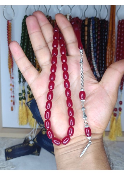 Bilal Albayrak Serisi Ateş ve Sıkma Kehribar Tesbih