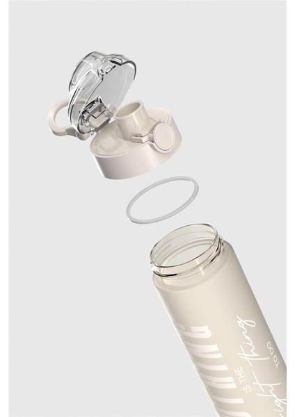 Saga Loop Yazı Desenli 630 ml Mat Tritan Matara 912137 Bej fırsatları