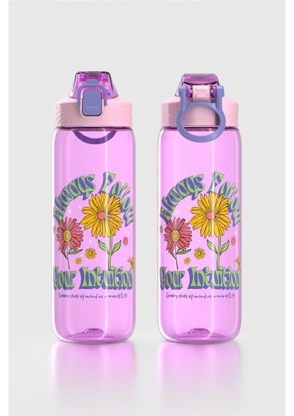 Wave Desenli 630 ml Tritan Çocuk Matara 912166 Lila fiyatları