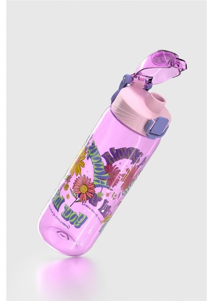 Wave Desenli 630 ml Tritan Çocuk Matara 912166 Lila modelleri