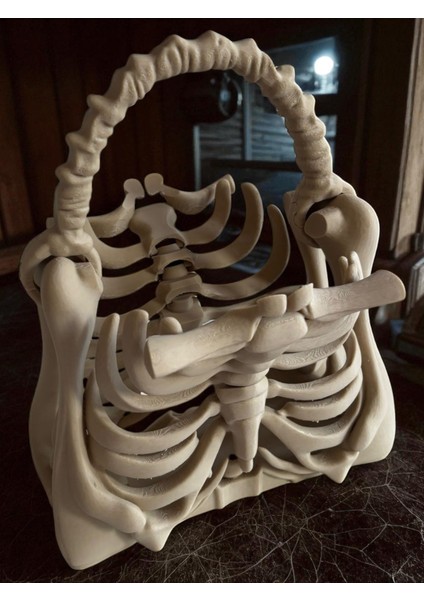 Kadın Kemik Görünümlü Iskelet El Çantası – Bone Bag (Beyaz & Kemik Beyazı) fırsatları