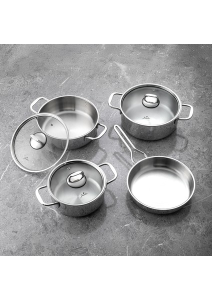 Web New Lyon 7 Parça Çelik Tencere Seti fiyatları