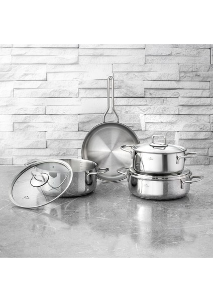 Web New Lyon 7 Parça Çelik Tencere Seti modelleri