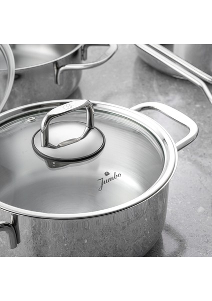 Web New Lyon 7 Parça Çelik Tencere Seti indirimleri