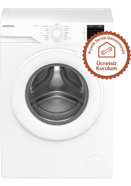 GPWM 81612 A 1000 Devir 8 kg Çamaşır Makinesi
